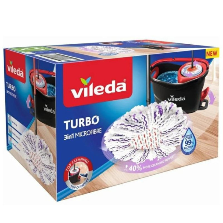 Mop Vileda zestaw Turbo 3w1 microfibre 167751